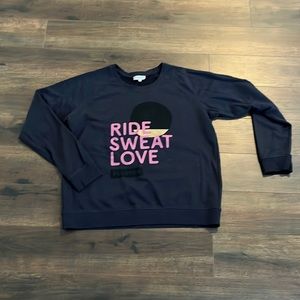 Peloton apparel thin navy crewneck size xl